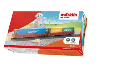 [230527] MyWorld : Wagons Porte-Conteneurs (Coffret 2 Wagons)
