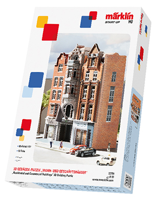 [230539] Puzzle bâtiment 3D "Maisons d'habitation et magasins"