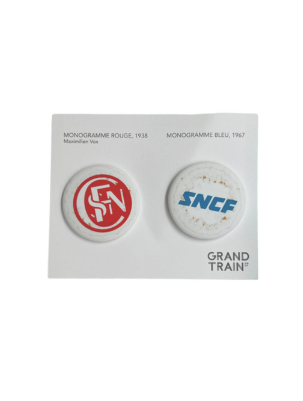 [233231] SET DE 2 BADGES LOGO SNCF